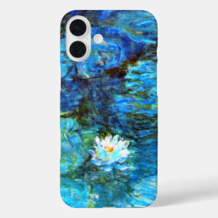 Monet - Water Lilies (blau) iPhone 16 Plus Hülle