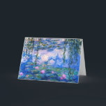 Monet Water Lilies Grußkarte Karte<br><div class="desc">Monet Water Lilies Grußkarte. Ölmalerei auf Leinwand aus dem Jahr 1916. Monet malte während der letzten Jahre seiner Karriere seinen berühmten Seerosenteich obsessiv, zeichnete Inspiration aus dem Sonnenlicht und seiner wechselnden Wirkung auf das Wasser, die aquatischen Blume und das Blattwerk. Dieses Gemälde ist mit einer lebhaften Verwendung von Pinks, Blues...</div>