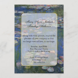 Monet Water Lilies Hochzeit Einladung