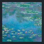Monet Water Lilies Impressionist Malerei Poster<br><div class="desc">Jetzt können Sie Claude Monets berühmtes Wasserlily-Gemälde von 1915 in Ihrer eigenen Zuhause bewundern! Genießen Sie die traumhafte Schönheit dieses klassischen impressionistischen Gemäldes, das die Anmut und Ästhetik eines jeden Umfeldes noch verstärken wird. Claude Monet war ein Meister der Feinheiten des Lichts und hatte ein Auge auf die schönsten Naturszenen,...</div>