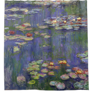 Monet Water Lilies Masterpiece Malerei Duschvorhang