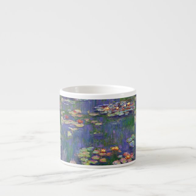 Monet Water Lilies Masterpiece Malerei Espressotasse (Vorderseite)