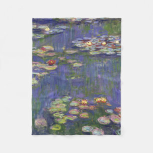 Monet Water Lilies Masterpiece Malerei Fleecedecke