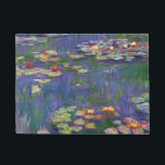 Monet Water Lilies Masterpiece Malerei Fußmatte<br><div class="desc">Monet Water Lilies - Dieses klassische Monet Gemälde wurde 1916 von Claude Monet gemalt. Es ist Teil seiner berühmten Wasserliliensammlung, wo er in seinem Garten in Giverney, Frankreich malt. Ein Meisterwerk.</div>