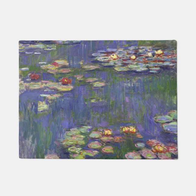 Monet Water Lilies Masterpiece Malerei Fußmatte (Vorderseite)