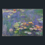 Monet Water Lilies Masterpiece Malerei Handtuch<br><div class="desc">Monet Water Lilies - Dieses klassische Monet Gemälde wurde 1916 von Claude Monet gemalt. Es ist Teil seiner berühmten Wasserliliensammlung,  wo er in seinem Garten in Giverney,  Frankreich malt. Ein Meisterwerk.</div>