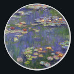Monet Water Lilies Masterpiece Malerei Keramikknauf<br><div class="desc">Monet Water Lilies - Dieses klassische Monet Gemälde wurde 1916 von Claude Monet gemalt. Es ist Teil seiner berühmten Wasserliliensammlung,  wo er in seinem Garten in Giverney,  Frankreich malt. Ein Meisterwerk.</div>