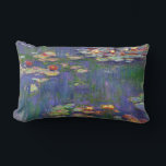 Monet Water Lilies Masterpiece Malerei Lendenkissen<br><div class="desc">Monet Water Lilies - Dieses klassische Monet Gemälde wurde 1916 von Claude Monet gemalt. Es ist Teil seiner berühmten Wasserliliensammlung,  wo er in seinem Garten in Giverney,  Frankreich malt. Ein Meisterwerk.</div>