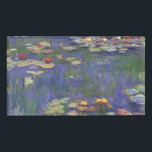 Monet Water Lilies Masterpiece Malerei Namenschild<br><div class="desc">Monet Water Lilies - Dieses klassische Monet Gemälde wurde 1916 von Claude Monet gemalt. Es ist Teil seiner berühmten Wasserliliensammlung, wo er in seinem Garten in Giverney, Frankreich malt. Ein Meisterwerk.</div>