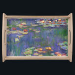 Monet Water Lilies Masterpiece Malerei Serviertablett<br><div class="desc">Monet Water Lilies - Dieses klassische Monet Gemälde wurde 1916 von Claude Monet gemalt. Es ist Teil seiner berühmten Wasserliliensammlung,  wo er in seinem Garten in Giverney,  Frankreich malt. Ein Meisterwerk.</div>