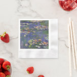 Monet Water Lilies Masterpiece Malerei Serviette<br><div class="desc">Monet Water Lilies - Dieses klassische Monet Gemälde wurde 1916 von Claude Monet gemalt. Es ist Teil seiner berühmten Wasserliliensammlung,  wo er in seinem Garten in Giverney,  Frankreich malt. Ein Meisterwerk.</div>