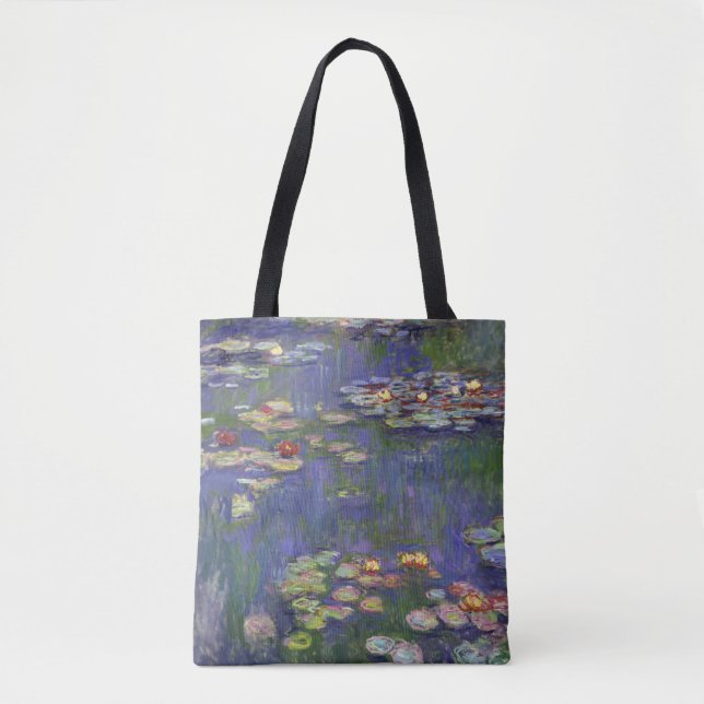 Monet Water Lilies Masterpiece Malerei Tasche (Vorderseite)