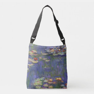 Monet Water Lilies Masterpiece Malerei Tragetaschen Mit Langen Trägern