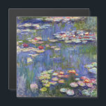 Monet - Water Lilies / Nympheas Magnetkarte<br><div class="desc">Water Lilies / Nympheas - Claude Monet,  1916</div>