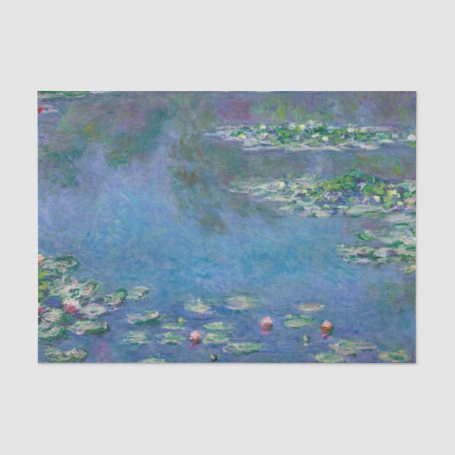 Monet Water Lilies Painting Seidenpapier (Vorderseite)