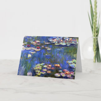 Monet Water Lilies Pond Card Karte