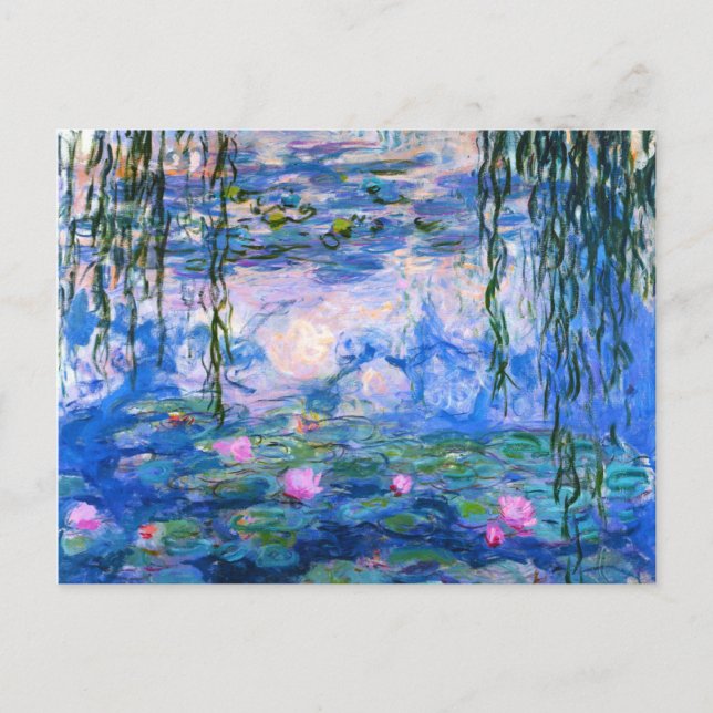 Monet Water Lilies Postkarte (Vorderseite)