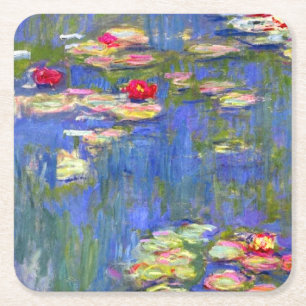 Monet Water Lilies Rechteckiger Pappuntersetzer