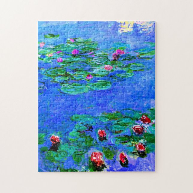 Monet - Water Lilies (rot) (Vertikal)