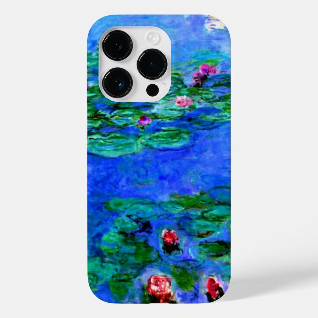 Monet - Water Lilies (rot) Case-Mate iPhone 14 Pro Hülle (Rückseite)