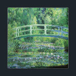 Monet Water Lilies und Japanische Brücke Magnet<br><div class="desc">Water Lilies und japanische Brücke von Claude Monet,  einem französischen Maler des Impressionismus. Diese japanische Brücke wurde 1895 über seinem Lilienteich gebaut. 1899 hatte er die erste Reihe von Gemälden gemacht,  die sich auf die japanische Brücke konzentrierten.</div>
