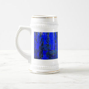 Monet Water Lilies und Weeping Willow Branches Bierglas