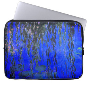 Monet Water Lilies und Weeping Willow Branches Laptopschutzhülle