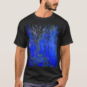Monet Water Lilies und Weeping Willow Branches T-Shirt