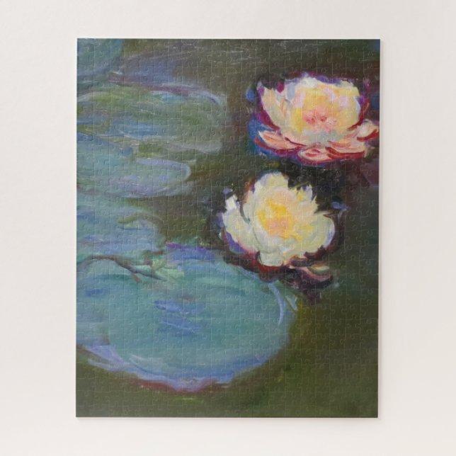 Monet Water Lily Lilies Pond Wasserlilien Malerei (Vertikal)