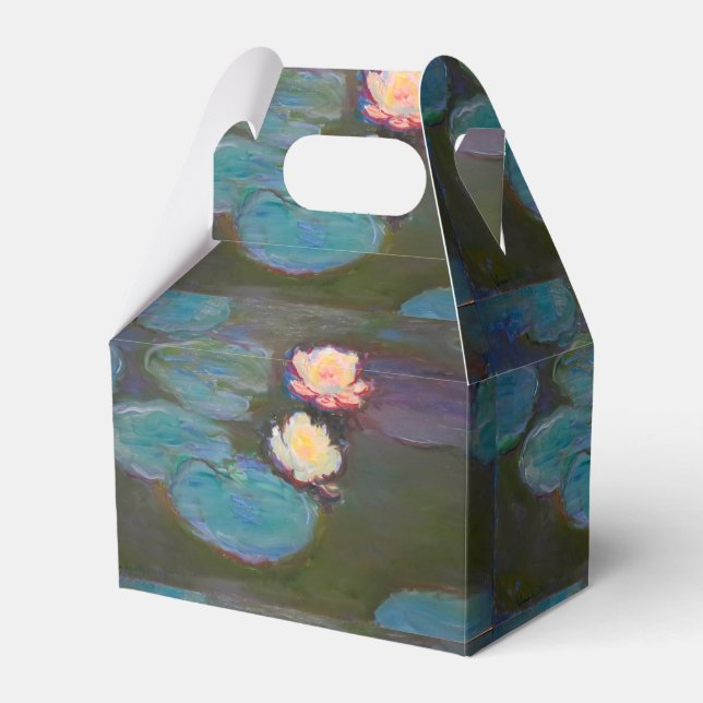 Monet Water Lily Lilies Pond Wasserlilien Malerei Geschenkschachtel (Vorderseite)