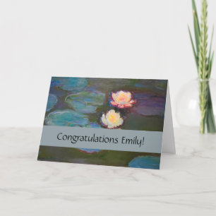 Monet Water Lily Lilies Pond Wasserlilien Malerei Karte