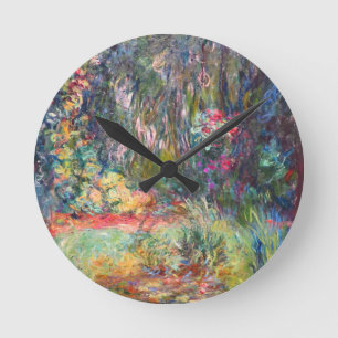 Monet Water Lily Pond Runde Wanduhr