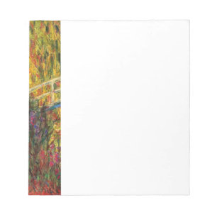 Monet Water Lily Pond und Water Iris aktualisiert Notizblock