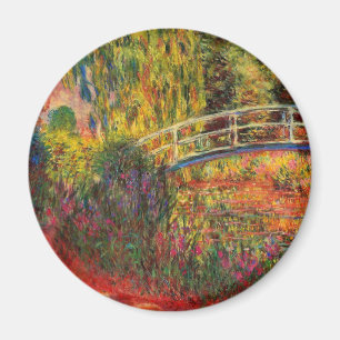 Monet Water Lily Pond und Water Irises Magnet