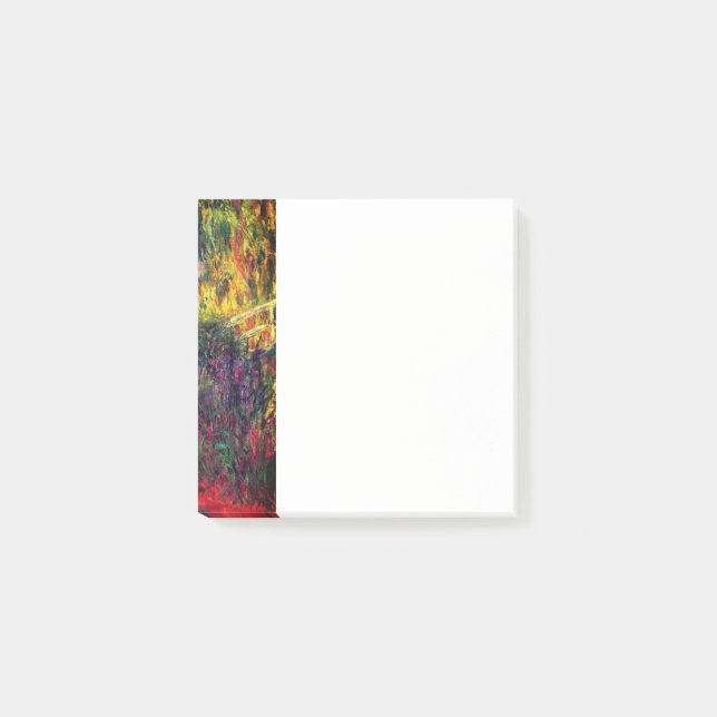 Monet Water Lily Pond und Water Irises Post-it Klebezettel (Vorderseite)