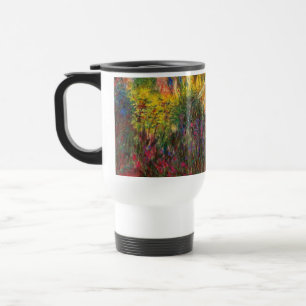Monet Water Lily Pond und Water Irises Reisebecher
