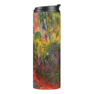 Monet Water Lily Pond und Water Irises Thermosbecher