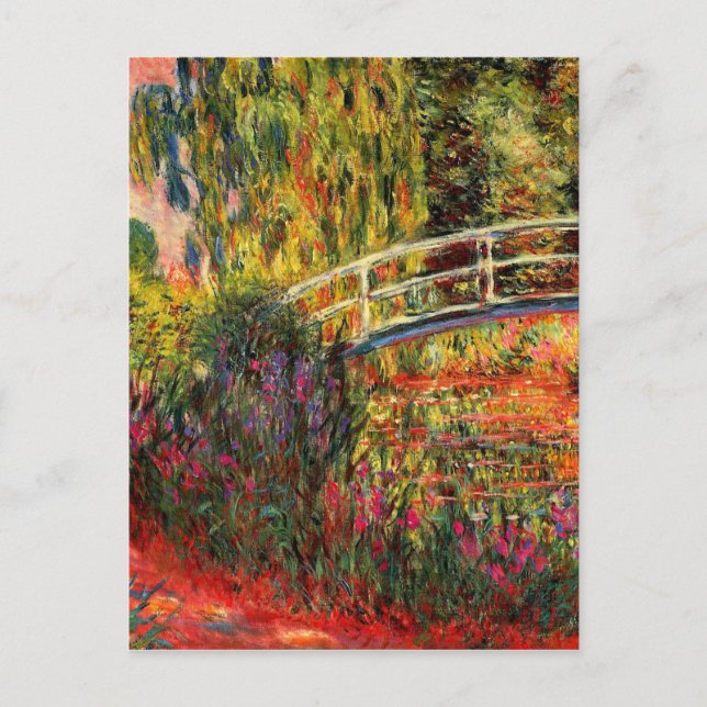 Monet - Water Lily Pond, Water Irises Postkarte (Vorderseite)