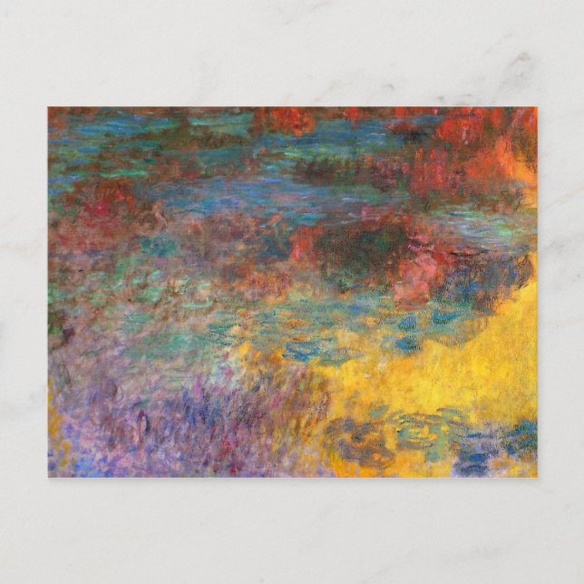 Monet Water Liverpool Abend Postkarte (Vorderseite)