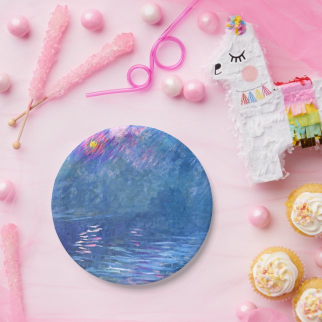 Monet - Water Loo Bridge, Pappteller (Party)