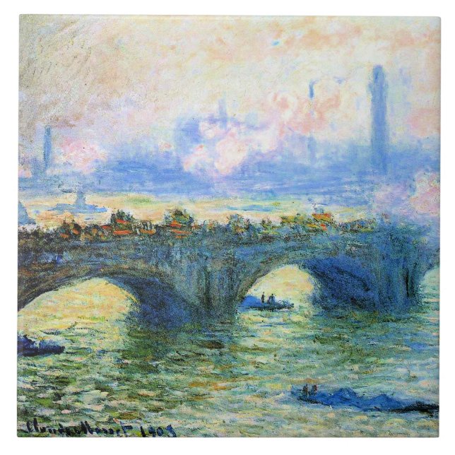 Monet - Waterloo Bridge, London, Fliese (Vorderseite)