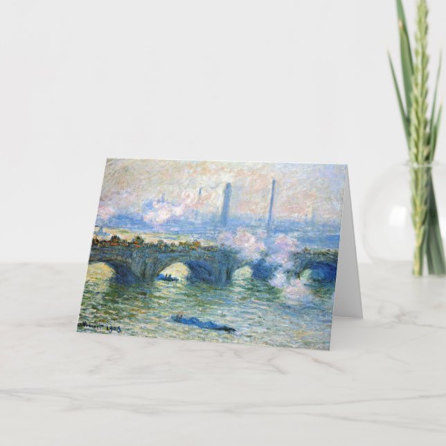 Monet - Waterloo Bridge, London, Karte (Vorderseite)