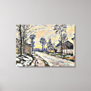 Monet - Weg nach Louveciennes, Impressionismus Leinwanddruck
