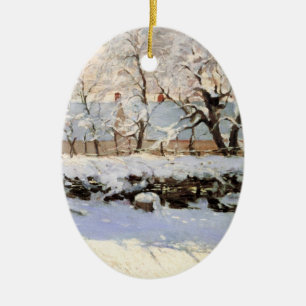 Monet Weihnachtsverzierungen Keramikornament