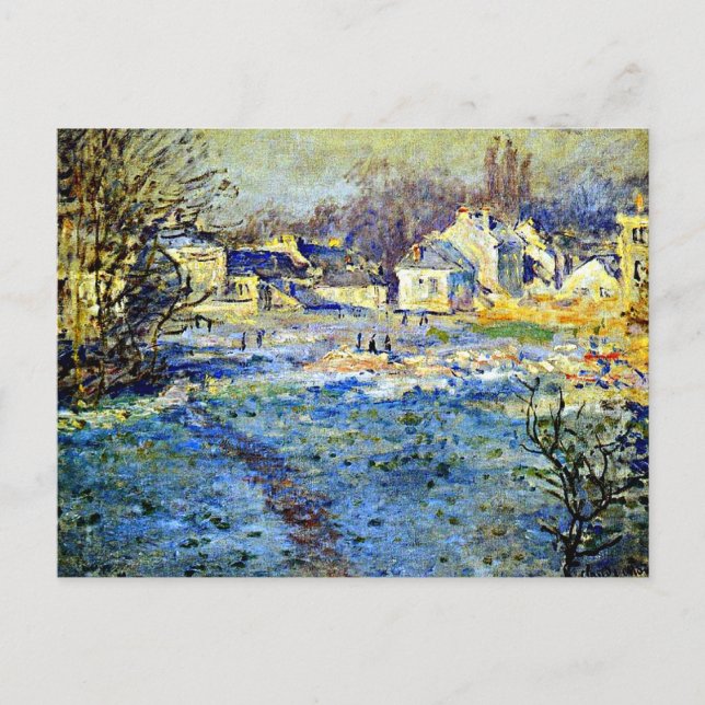Monet - Weißer Frost, Postkarte (Vorderseite)