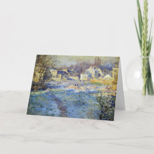 Monet - White Frost Kunstwerk Karte