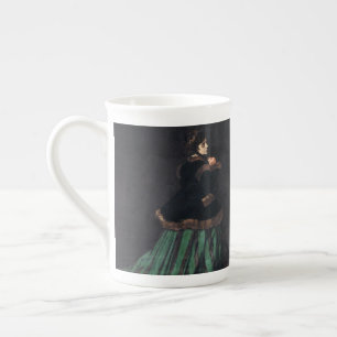 Monet Woman in grünem Kleid Prozellantasse