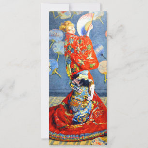 Monet Woman in japanischem Kostüm Einladung