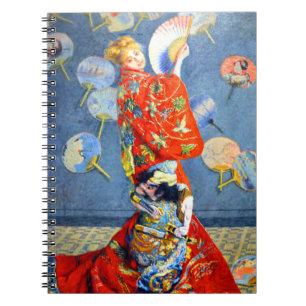 Monet Woman in japanischem Kostüm Notizblock
