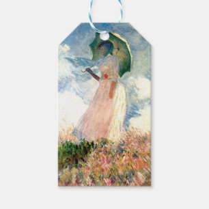 Monet Woman mit einem Sonnenschirm gegenüber Links Geschenkanhänger